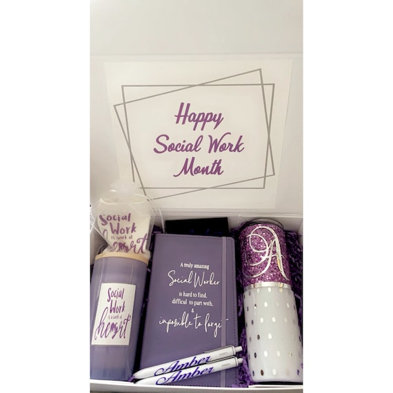 Social Work Theme Gift Box Social Work Gift Box Social Work Gift