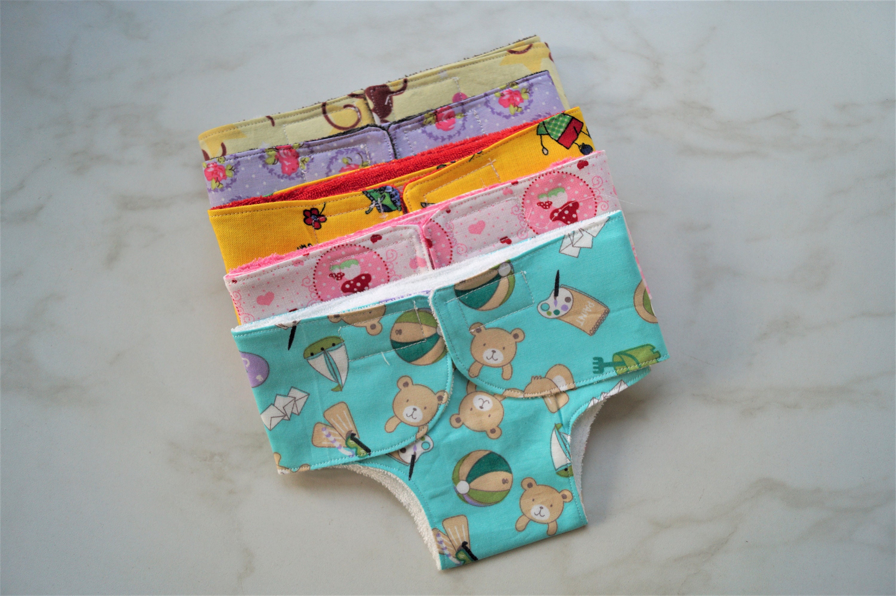5 or 10 doll diapers different sizes 2850 cm and abdominal
