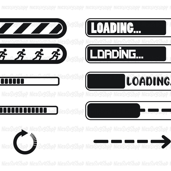 Loading Circle Svg - Etsy