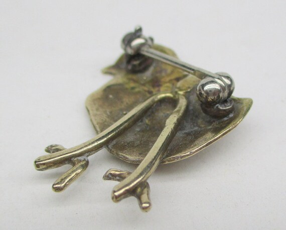 Brass chick pin , seems like a hand made / studio… - image 3