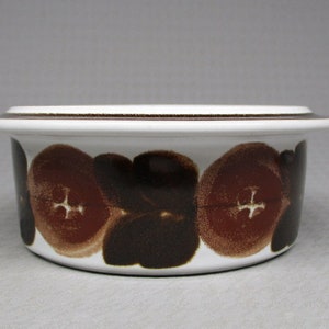 Arabia Rosmarin (brown anemone) bowl rim fruit/dessert/sauce (1215C)