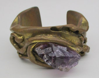 Mid century modern brutalist bracelet Made In Brazil Dutra’s (???) (1826)