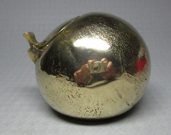 Sarreid Ltd. bronze ball ashtray marked Made In Spain 73 , mid century modern , brutalist (9409/-5)