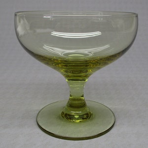 Russel Wright American Modern glass in chartreuse (inv#1989A)