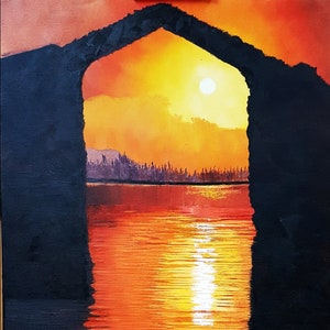 Art On Card - Pôr do sol na Caxemira