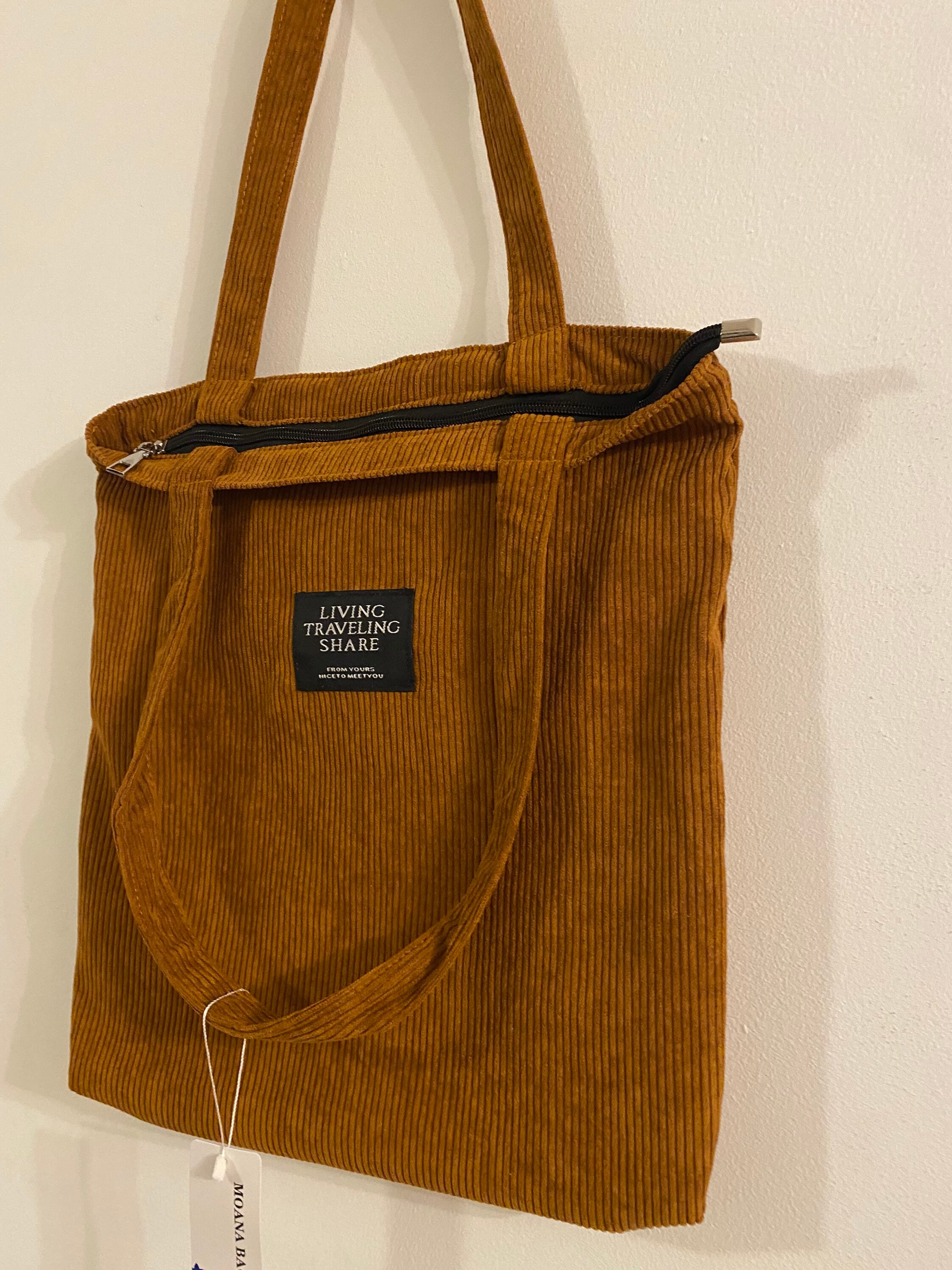 amazon corduroy tote bag