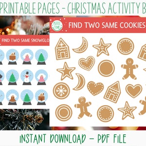 Christmas Activity Printable Workbook for Kids image 3