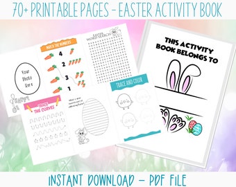 Faith-Based Easter Printable Activity Pack for Kids: Over 70 Christian Learning Games & Crafts