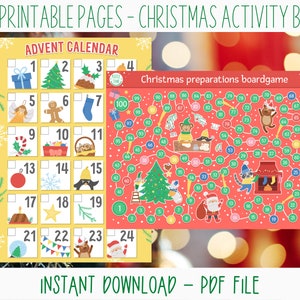 Christmas Activity Printable Workbook for Kids image 6