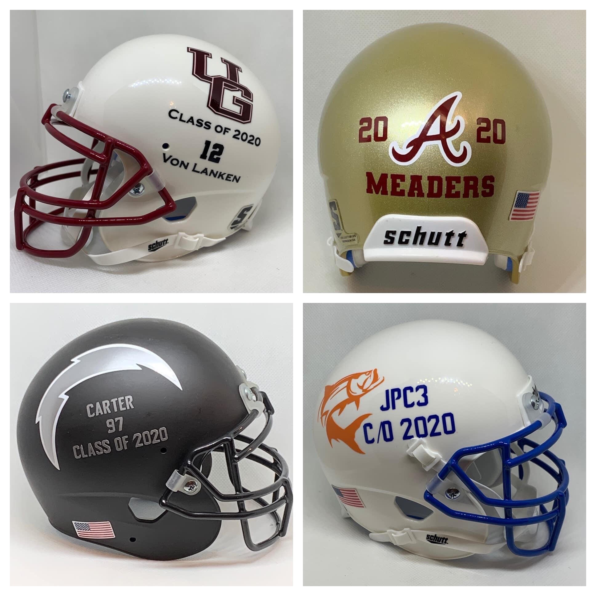Custom Mini Football Helmet for Seniors Etsy