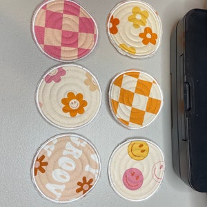 Groovy Embroidered Coasters