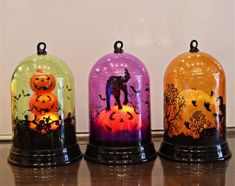 Halloween Pumpkin Lantern Witch Lamp Desk Decoration Lights Halloween Party