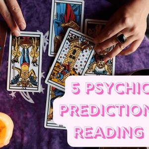 5 Psychic Predictions Reading, Same Day Reading 24 Stunden Zukunft Tarot lesen Astrologie psychisches Leben Medium Fragen Hellseher Astrologie