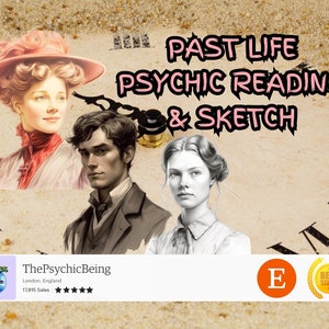 Past Life Psychic Reading & Sketch - Same Day Reading
