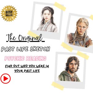 Past Life Psychic Reading & Sketch - Same Day Reading