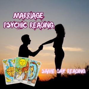 Leitura de previsão psíquica de casamento - previsão no mesmo dia