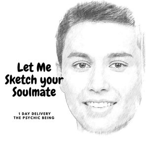 As SEEN ON TV - I Will Draw & Describe Your Future Soulmate Psychic Reading Sketch by The Psychic Being