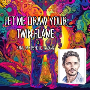 Twin Flame Psychic Reading  - Same Day Psychic Sketch & Prediction
