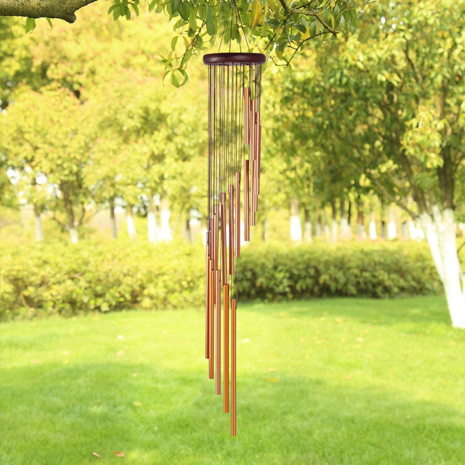 Wind Chimes Large Magical Deep Tone 35 Handmade 18 Roots Etsy