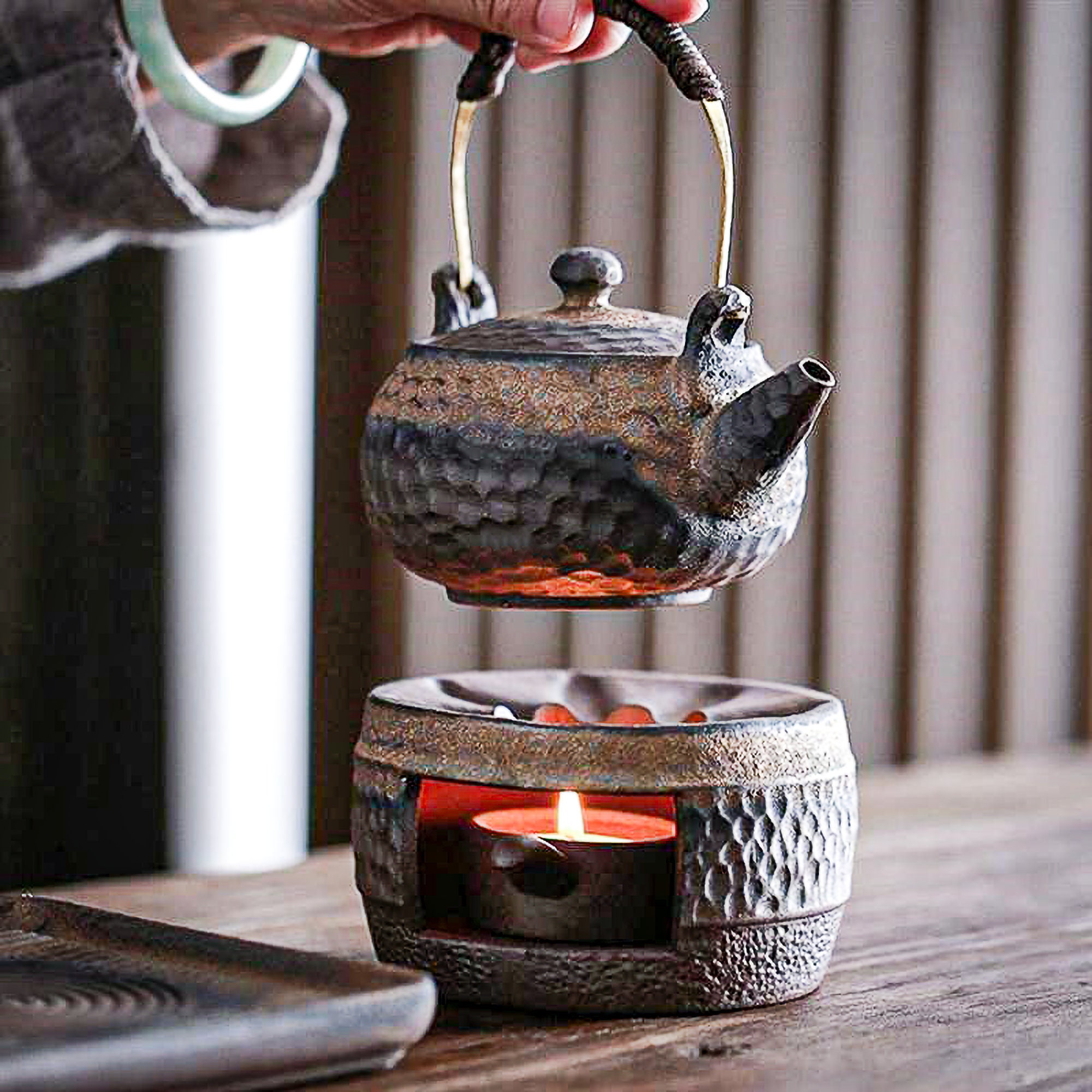 Vintage Cardinal Fashion Stove Teapot Decorative Ceramic Stove Top