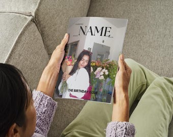 誕生日雑誌Canvaテンプレート