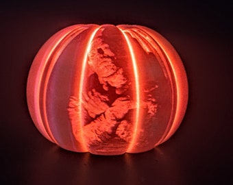 The Mummy! Pumpkin decor w. LED tea light. Scary Halloween decorations. Classic Horror monster. Spooky decorations.