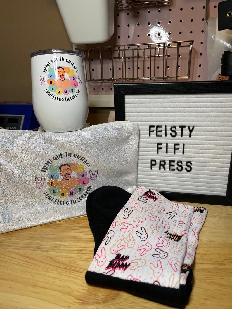 Personalized Bad Bunny gift| YHLQMDLG Bad Bunny Cup Bad Bunny Valentines Day Gift Box Bad Bunny Gifts for Her Bad Bunny Bundle