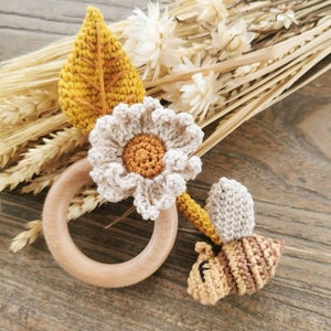 My summer garden rattle - Crochet pattern PDF in english (US terms) French