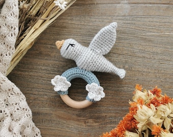 My bird rattle - Crochet pattern PDF in english (US terms) French