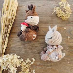 My cuddly fawn - Crochet pattern PDF in english (US terms) French