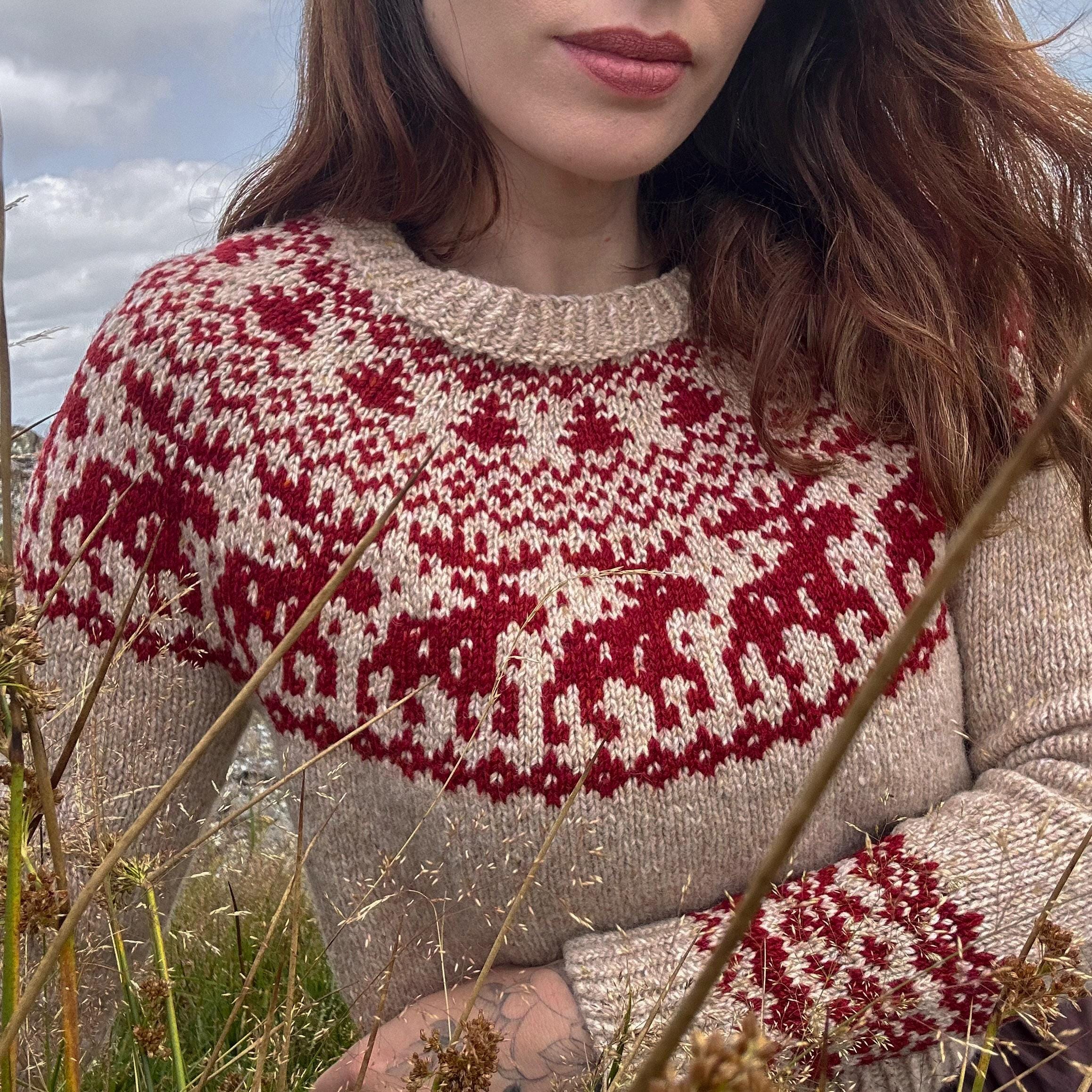 Knitting Pattern PDF Sweater Winter Pines – Nordic Fair Isle With ...