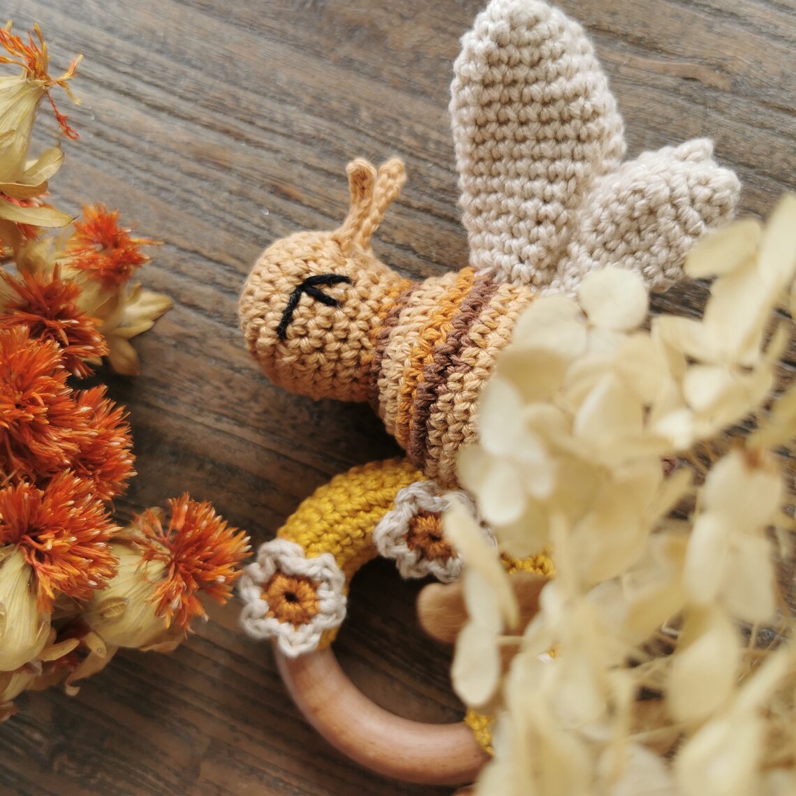 My Bee Rattle - Crochet Pattern PDF in English (US Terms) French - Etsy