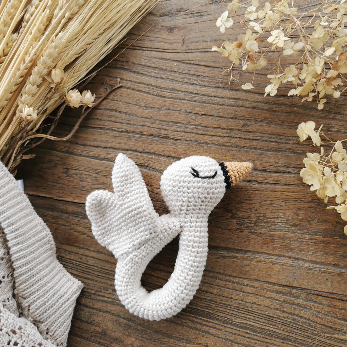 My Swan Rattle Bird Crochet Pattern PDF in English US | Etsy