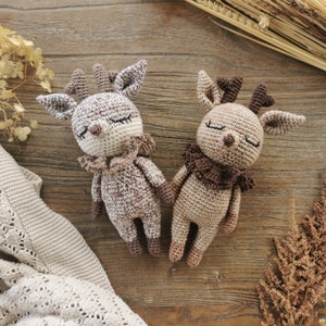My sweet deer - Amigurumi crochet pattern PDF in english (US terms) and french