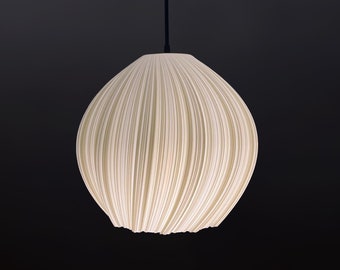 Wavy Hanging Soft glow Lampshade - Elegant Pendant Soft Ivory Light