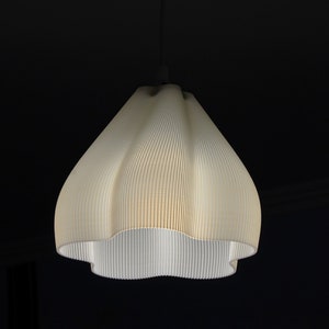 Ribbed Empire Lampshade: Art Deco Style, 3D Printed