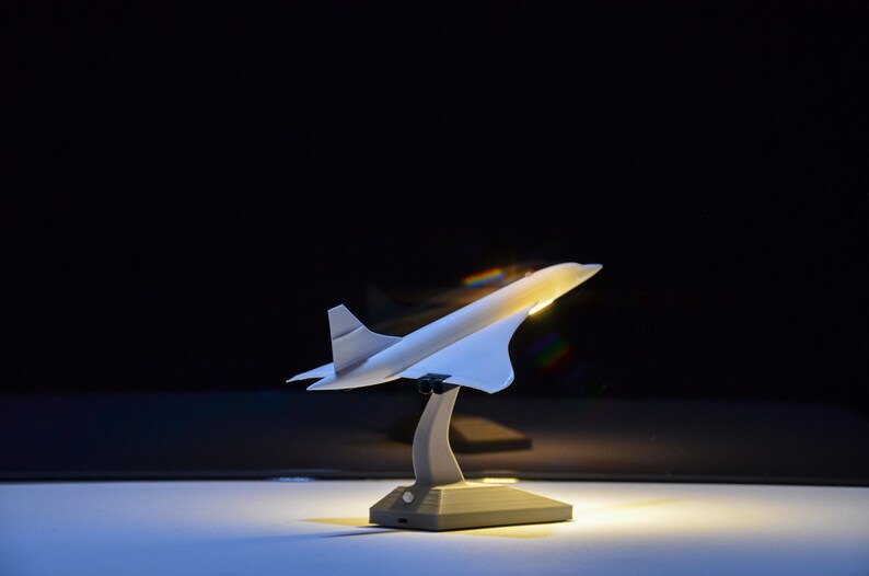Airplane Model Desk Lamp Aviation Decor Table Light Plane Gift for
