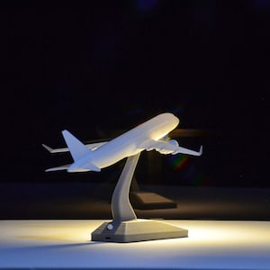 Airbus A320neo aviation lamp - Personalized pilot gift - Aviation theme work desk light - 3d printed unique gift for him