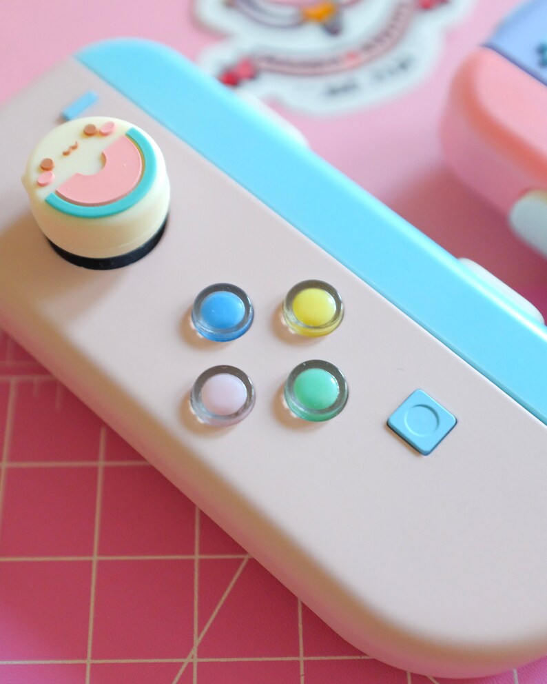 Custom Pastel Nintendo Switch Joycons with Crystal Heart Etsy