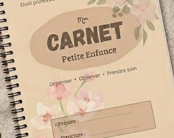 Mi diario de la primera infancia: organización, observación, bienestar