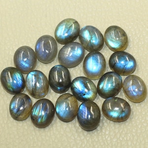 Labradorite Oval 9x11 mm AAA Calibrated Gemstone, Labradorite Cabochon Stone, Loose Gemstone, Loose Stone Cabs 19 Pcs lot Labradorite Gems