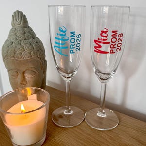Prom Flutes Personalized Prom Champagne Flutes: White Plastic Party Glasses - Etsy UK