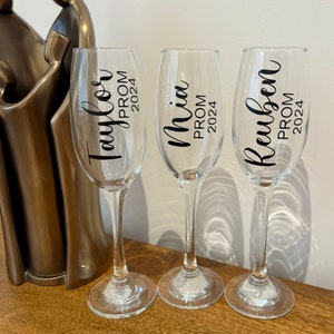 Prom Flutes Personalized Prom Champagne Flutes: White Plastic Party Glasses - Etsy UK