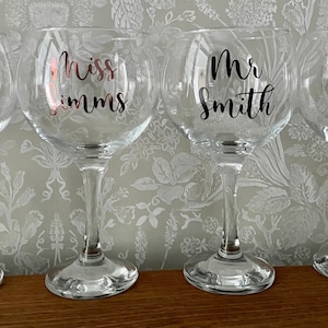 Personalised Teacher Gin Glass end of term gift best teacher thank you