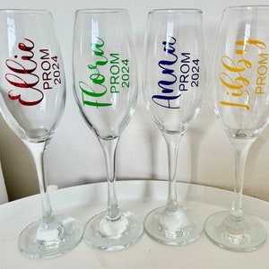 Prom Flutes Personalized Prom Champagne Flutes: White Plastic Party Glasses - Etsy UK