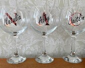 Personalised gin glass