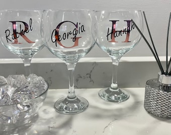 Personalised Gin Glass or Wine Glass