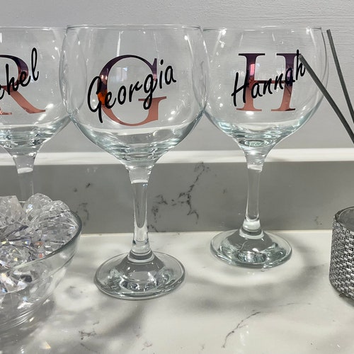 Personalised Gin Glass Etsy UK