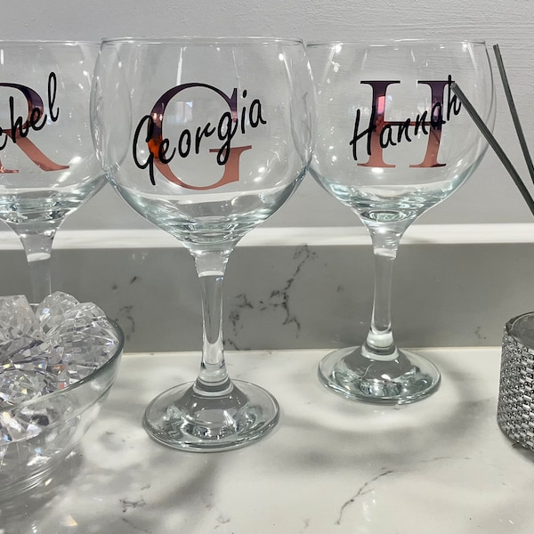 Personalised Gin Glass or Wine Glass