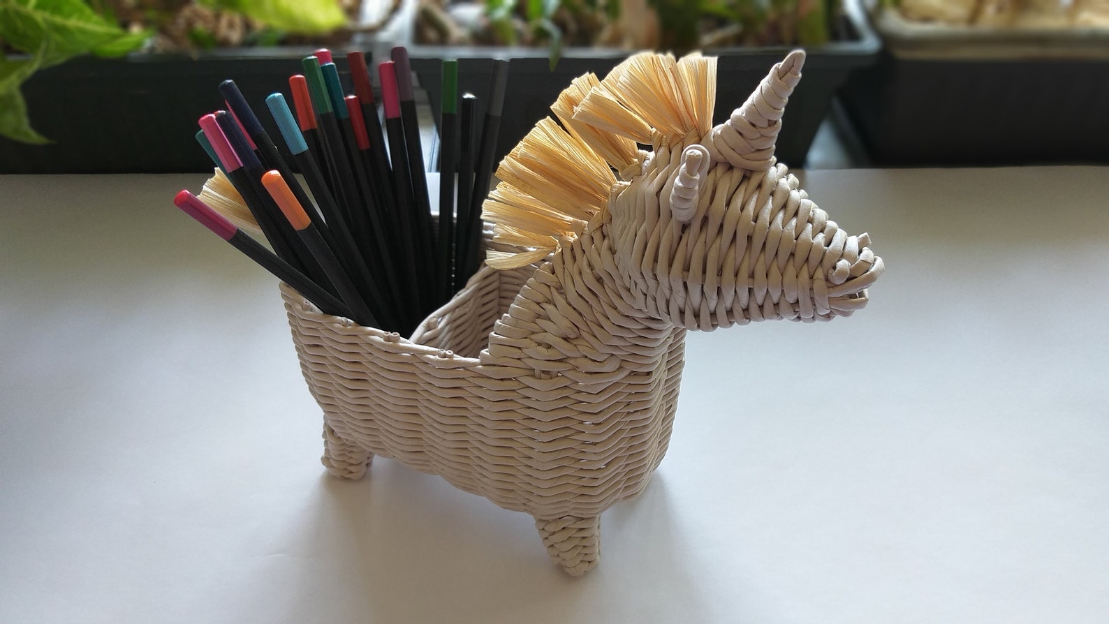 Unicorn Desk Organizer for Kids Pencil Holder. Etsy